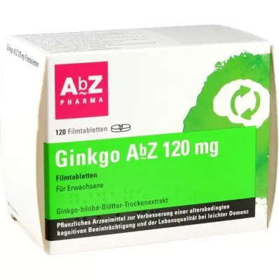 GINKGO AbZ 120 mg filmovertrukne tabletter, 120 stk