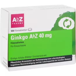 GINKGO AbZ 40 mg filmovertrukne tabletter, 120 stk