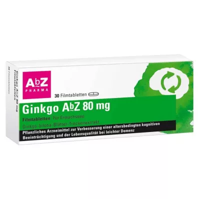 Ginkgo AbZ 80 mg filmovertrukne tabletter, 30 stk