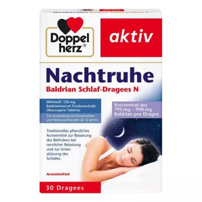 Doppelherz Natbaldrian Søvndragéer N (30 stk.) Doppelherz Natbaldrian Søvndragéer N (30 stk.)