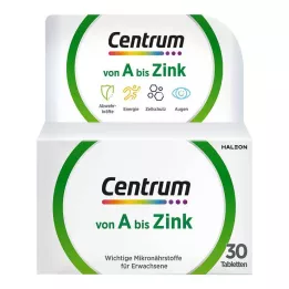 CENTRUM A-Zink-tabletter, 30 kapsler