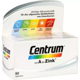 CENTRUM A-Zink-tabletter, 60 kapsler