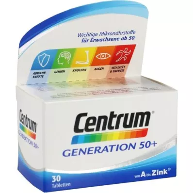 CENTRUM Generation 50+ tabletter, 30 kapsler