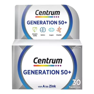 CENTRUM Generation 50+ tabletter, 30 kapsler