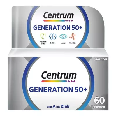 CENTRUM Generation 50+ tabletter, 60 kapsler