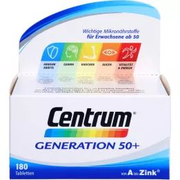 CENTRUM Generation 50+ tabletter, 180 kapsler