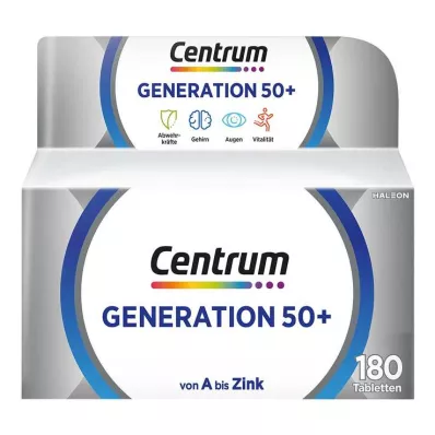 Centrum Generation 50 + tabletter, 180 stk