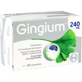 GINGIUM 240 mg filmovertrukne tabletter, 80 stk