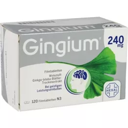 GINGIUM 240 mg filmovertrukne tabletter, 120 stk
