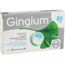 GINGIUM 80 mg filmovertrukne tabletter, 30 stk