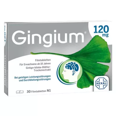 Gingium 120 mg filmovertrukne tabletter, 30 stk