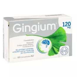 GINGIUM 120 mg filmovertrukne tabletter, 60 stk