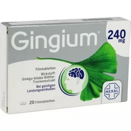 GINGIUM 240 mg filmovertrukne tabletter, 20 stk