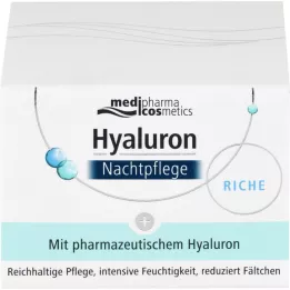 HYALURON NACHTPFLEGE riche creme på glas, 50 ml