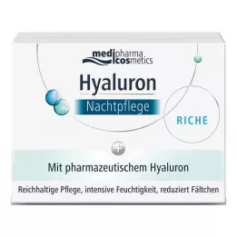 HYALURON NACHTPFLEGE riche creme på glas, 50 ml