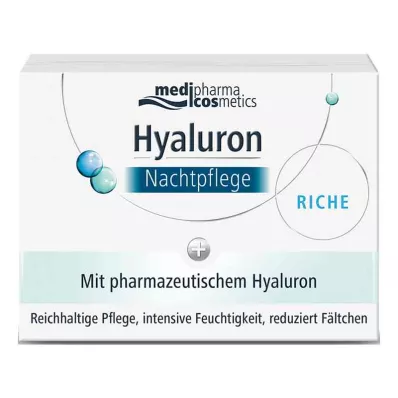 HYALURON NACHTPFLEGE riche creme på glas, 50 ml