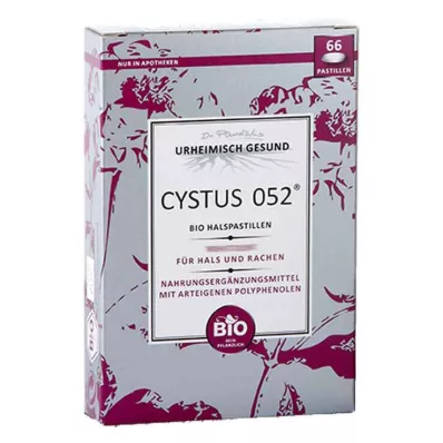 CYSTUS 052 Økologiske halspastiller, 66 stk