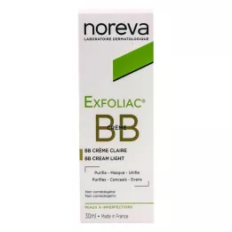 NOREVA Exfoliac tonet BB-creme lys, 30 ml