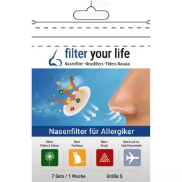 FILTER YOUR LIFE Næsefilter til allergikere størrelse S, 7X2 stk