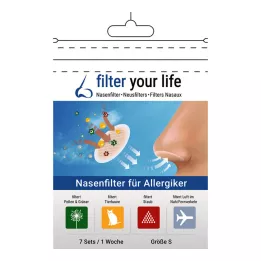 FILTER YOUR LIFE Næsefilter til allergikere størrelse S, 7X2 stk