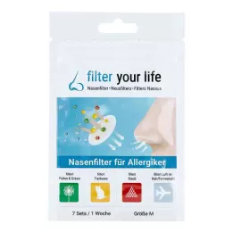 FILTER YOUR LIFE Næsefilter til allergikere størrelse M, 7X2 stk