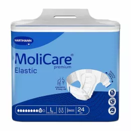 MOLICARE Premium Elastic Slip 9 dråber str. L, 24 stk