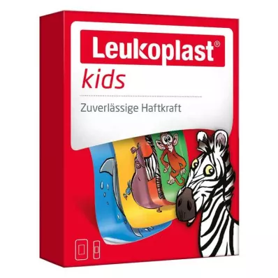 Leukoplast børnestrimler 19x56 mm 8 stk / 38x63 mm 4 stk, 12 stk