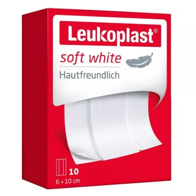 Leukoplast blød puds 6x10 cm, 10 stk