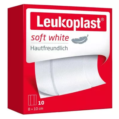 Leukoplast blød puds 8x10 cm, 10 stk