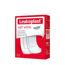 LEUKOPLAST blød hvid Str.19x72mm 12stk/38x72mm 8stk, 20stk