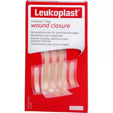 LEUKOPLAST Leukosan Strip steril 6x38 mm/6x75 mm, 9 stk