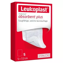 LEUKOPLAST Leukomed steril 5x7,2 cm sårforbinding, 5 stk