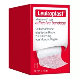 LEUKOPLAST Elastomull klæbende fikseringsbånd.elast.8 cmx4 m, 1 stk