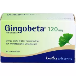 GINGOBETA 120 mg filmovertrukne tabletter, 50 stk