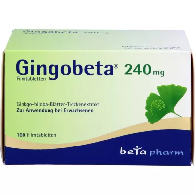 GINGOBETA 240 mg filmovertrukne tabletter, 100 stk