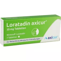 LORATADIN axicur 10 mg tabletter, 7 stk