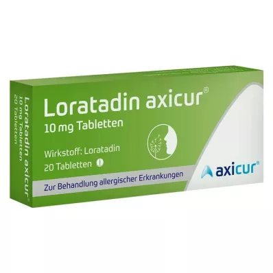 Loratadine axicur® 10 mg tabletter, 20 stk