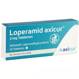 LOPERAMID axicur 2 mg tabletter, 10 stk