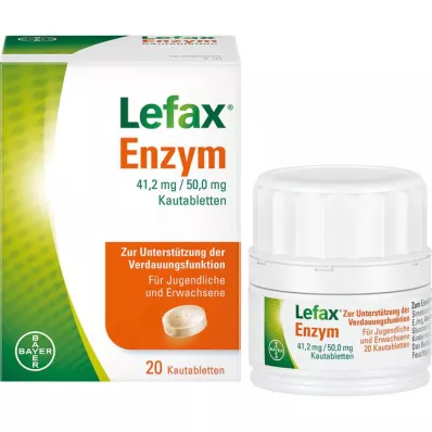 LEFAX Enzym tyggetabletter, 20 stk
