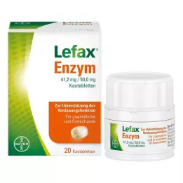 LEFAX Enzym tyggetabletter, 20 stk