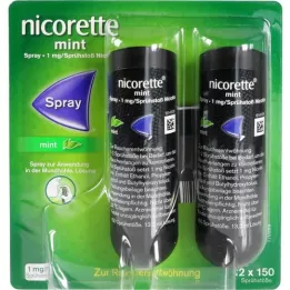 NICORETTE Mintspray 1 mg/spray, 2 stk