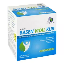 BASEN VITAL KUR plus D3+K2-vitaminpulver, 60 stk