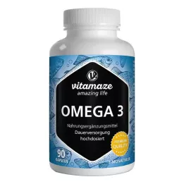 OMEGA-3 1000 mg EPA 400/DHA 300 højdosis kapsler, 90 stk