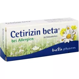 CETIRIZIN beta filmovertrukne tabletter, 30 stk