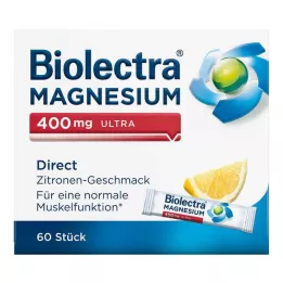 BIOLECTRA Magnesium 400 mg ultra Direct Lemon, 60 kapsler