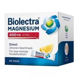 BIOLECTRA Magnesium 400 mg ultra Direct Lemon, 60 kapsler