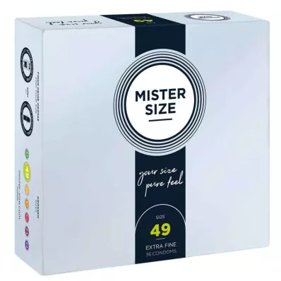 MISTER Størrelse 49 kondomer, 36 stk