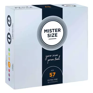MISTER Størrelse 57 kondomer, 36 stk