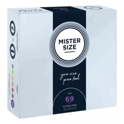 MISTER Størrelse 69 kondomer, 36 stk