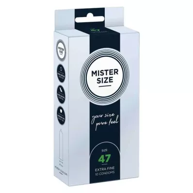 MISTER Størrelse 47 kondomer, 10 stk